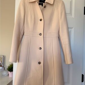 J. Crew Cream Women's Coat Size 00 XXS